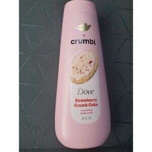 Dove x Crumbl Strawberry Crumb Cake 20 Oz Moisturizing Liquid Body Wash New